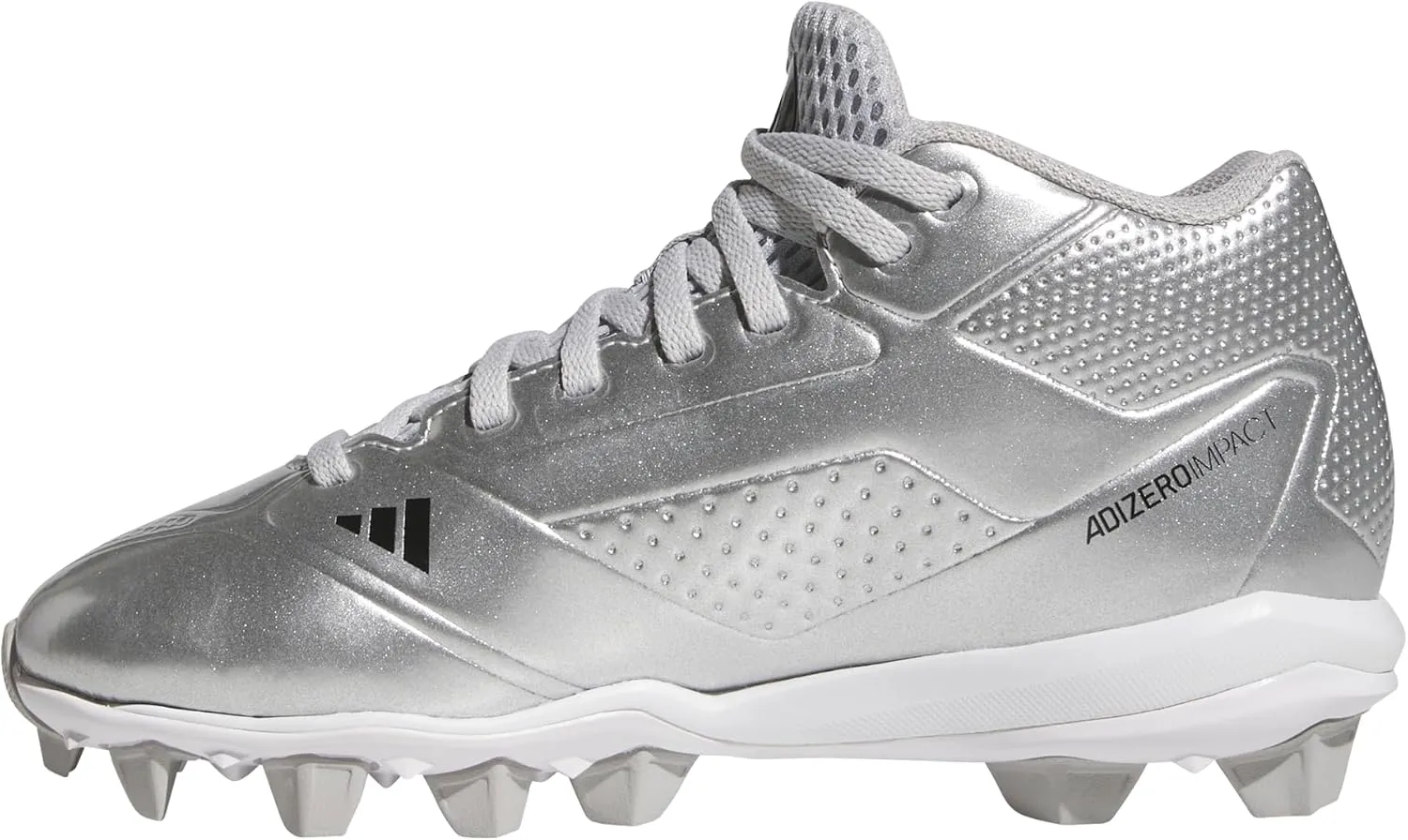 adidas Boys' Adizero Impact Silver Speed Molded Baseball Cleat
