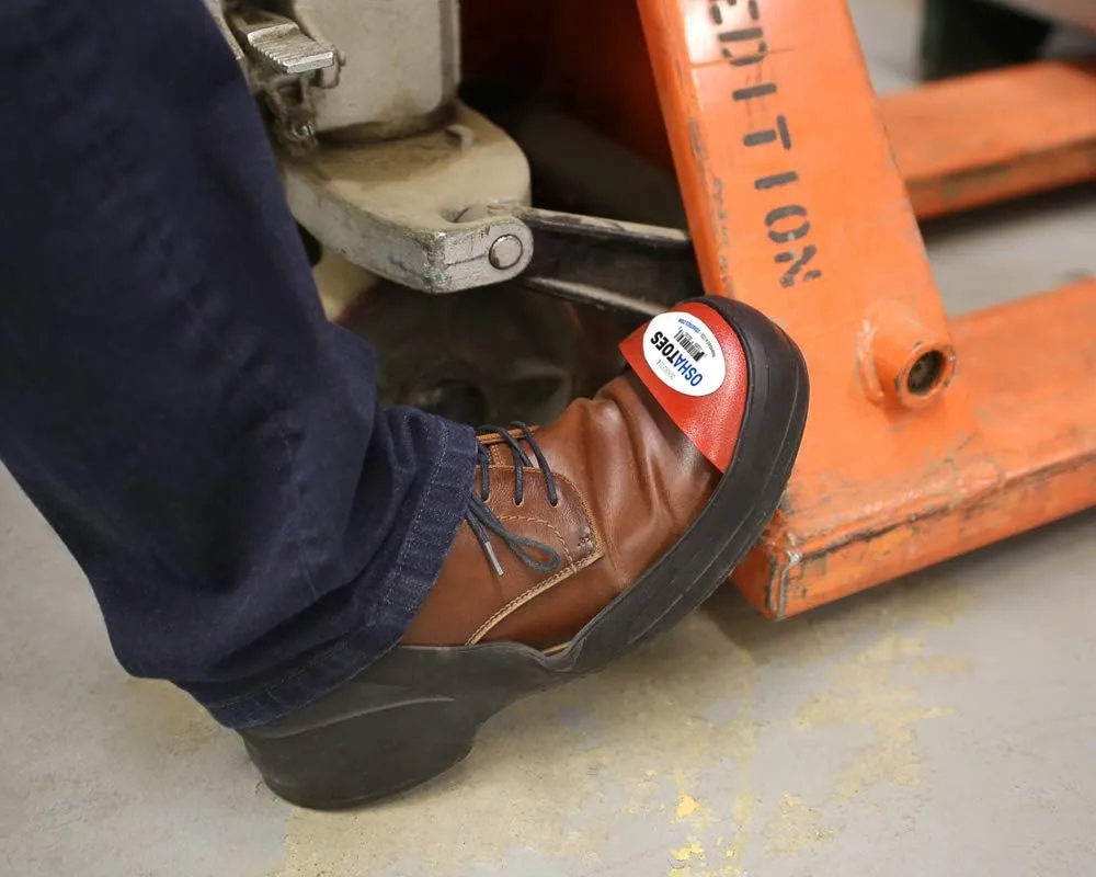 ARC Unisex Steel Toe Shoe Covers – Chemical Resistant Natural Rubber Safety Overshoes in Color Coded Sizing