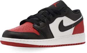 Big Kid's Air 1 Low White/Black-Varsity Red-White (553560 161) - 7