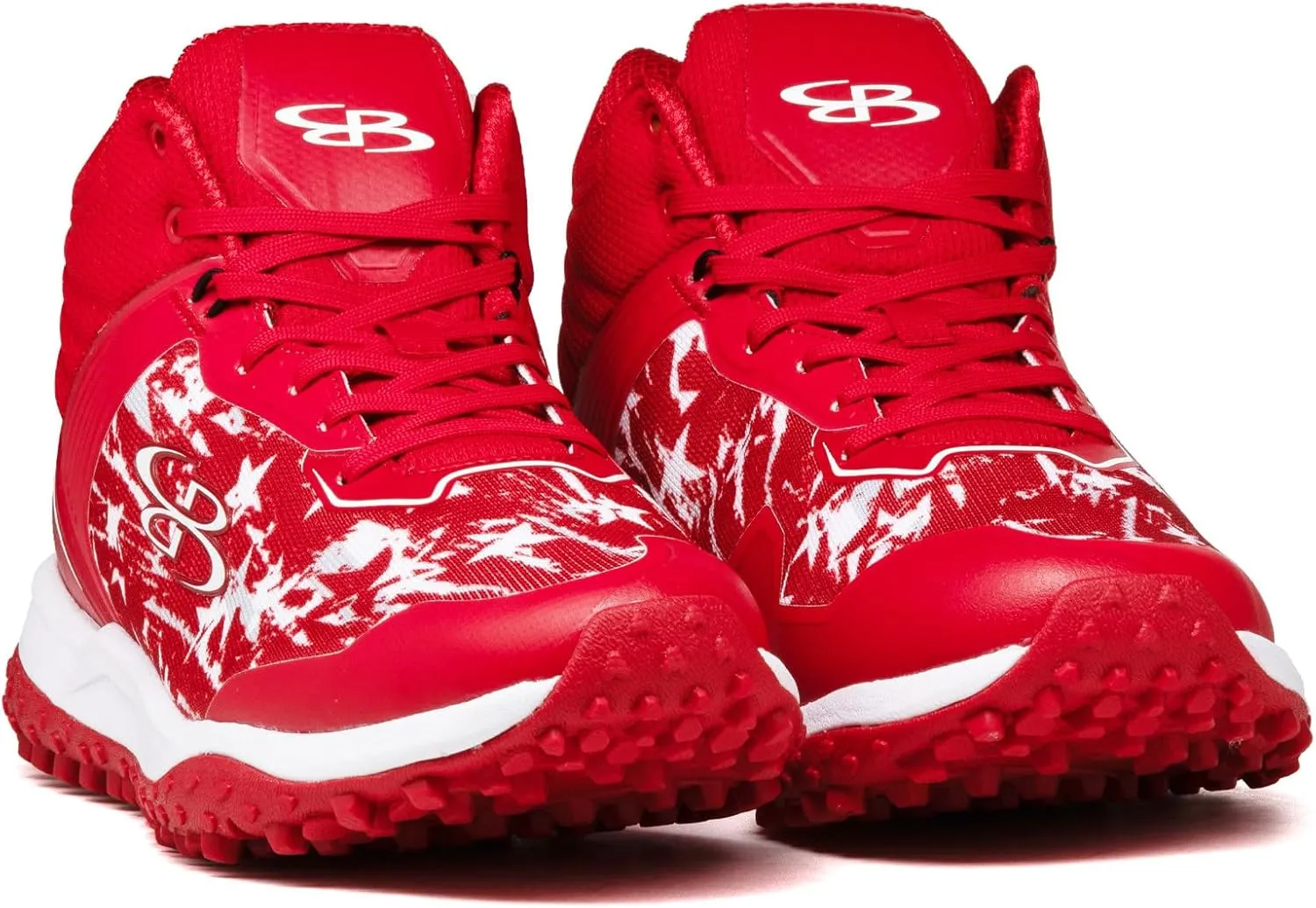 Boombah Viper Men's USA Shooting Stars Turf Mid Shoes - Multiple Color Options - Multiple Sizes