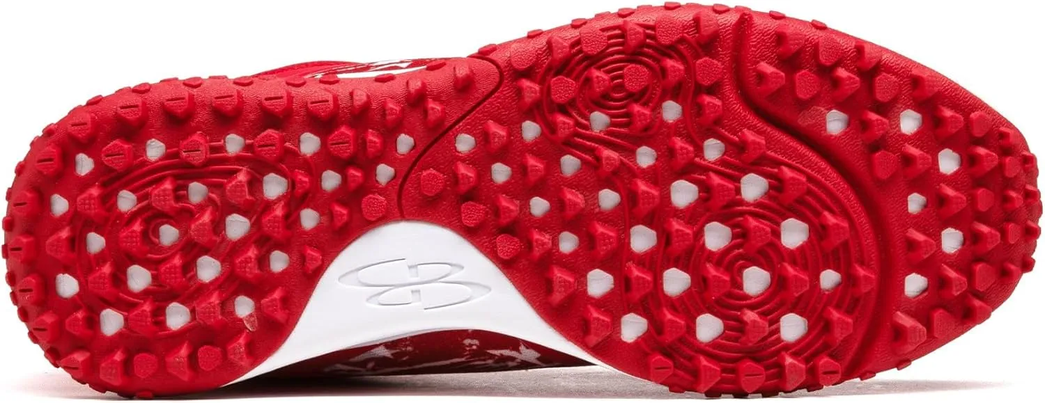 Boombah Viper Men's USA Shooting Stars Turf Mid Shoes - Multiple Color Options - Multiple Sizes