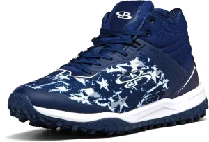 Boombah Viper Men's USA Shooting Stars Turf Mid Shoes - Multiple Color Options - Multiple Sizes