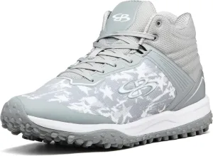 Boombah Viper Men's USA Shooting Stars Turf Mid Shoes - Multiple Color Options - Multiple Sizes