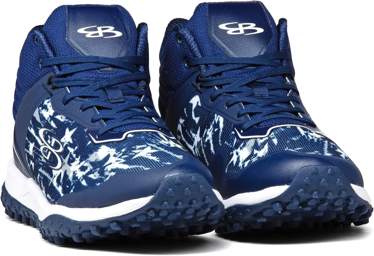 Boombah Viper Men's USA Shooting Stars Turf Mid Shoes - Multiple Color Options - Multiple Sizes