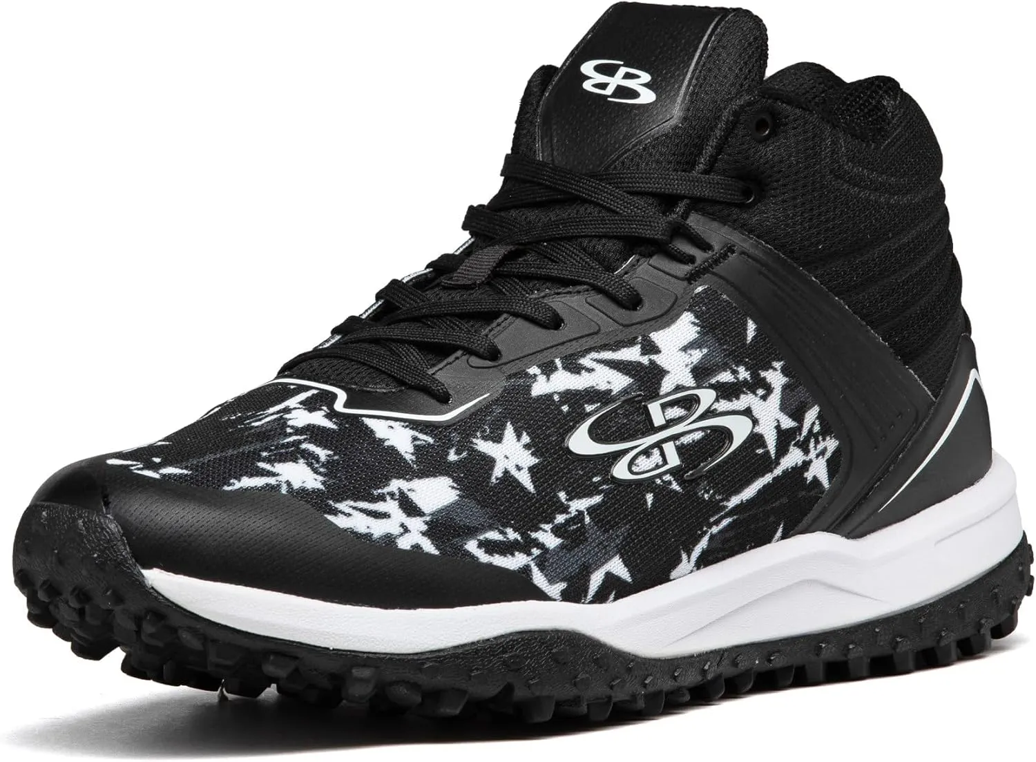 Boombah Viper Men's USA Shooting Stars Turf Mid Shoes - Multiple Color Options - Multiple Sizes