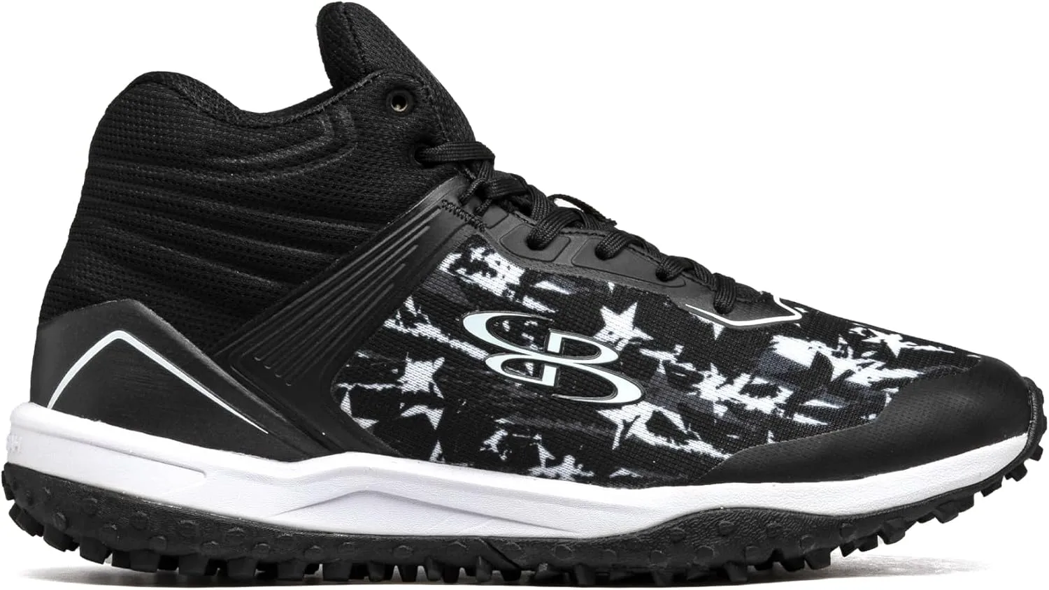 Boombah Viper Men's USA Shooting Stars Turf Mid Shoes - Multiple Color Options - Multiple Sizes