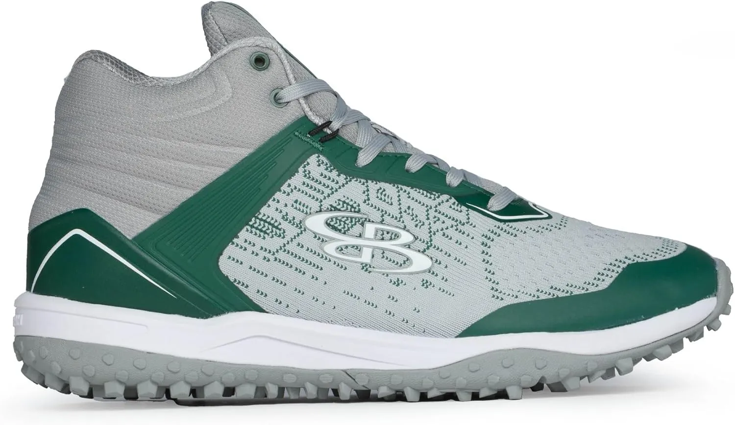 Boombah Viper Pureknit Men's Turf Mid Shoes - Smoke - Multiple Color Options - Multiple Sizes