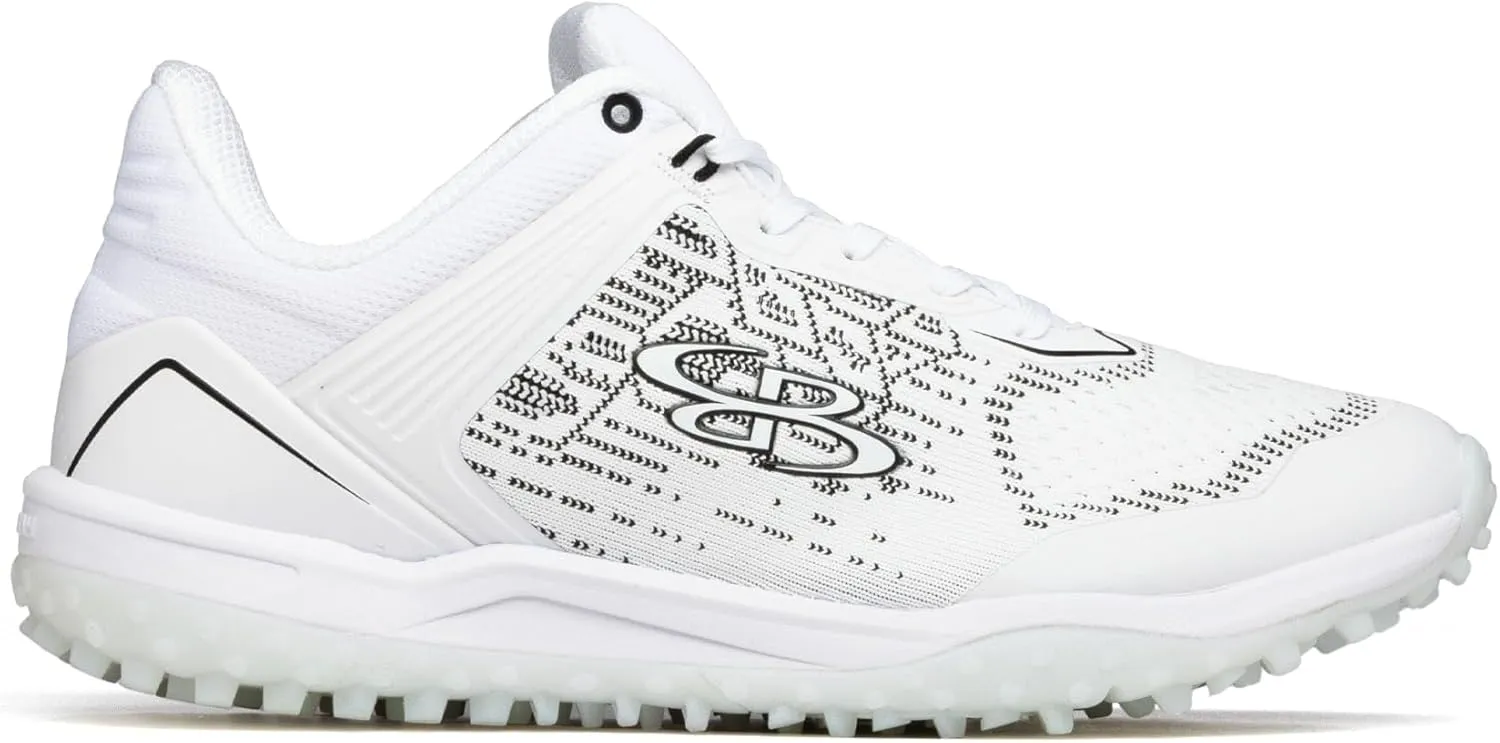Boombah Viper Pureknit Men's Turf Shoes - White Out - Multiple Color Options - Multiple Sizes