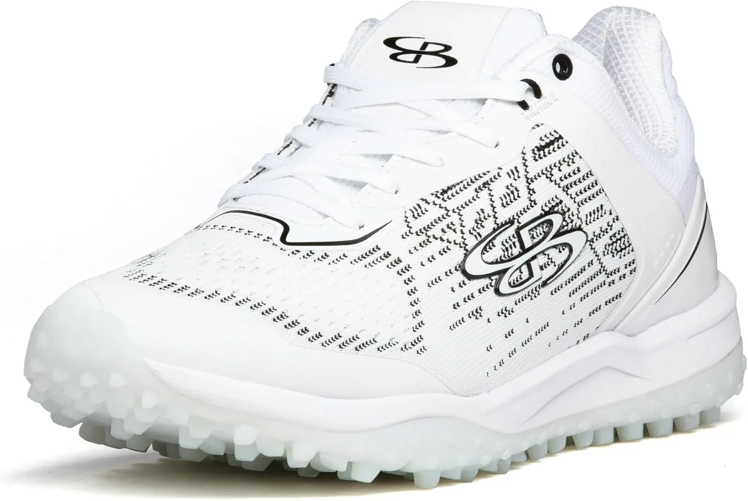 Boombah Viper Pureknit Men's Turf Shoes - White Out - Multiple Color Options - Multiple Sizes