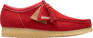 Clarks - Mens Wallabee Shoe, Color Red Suede, Size: 13 M US
