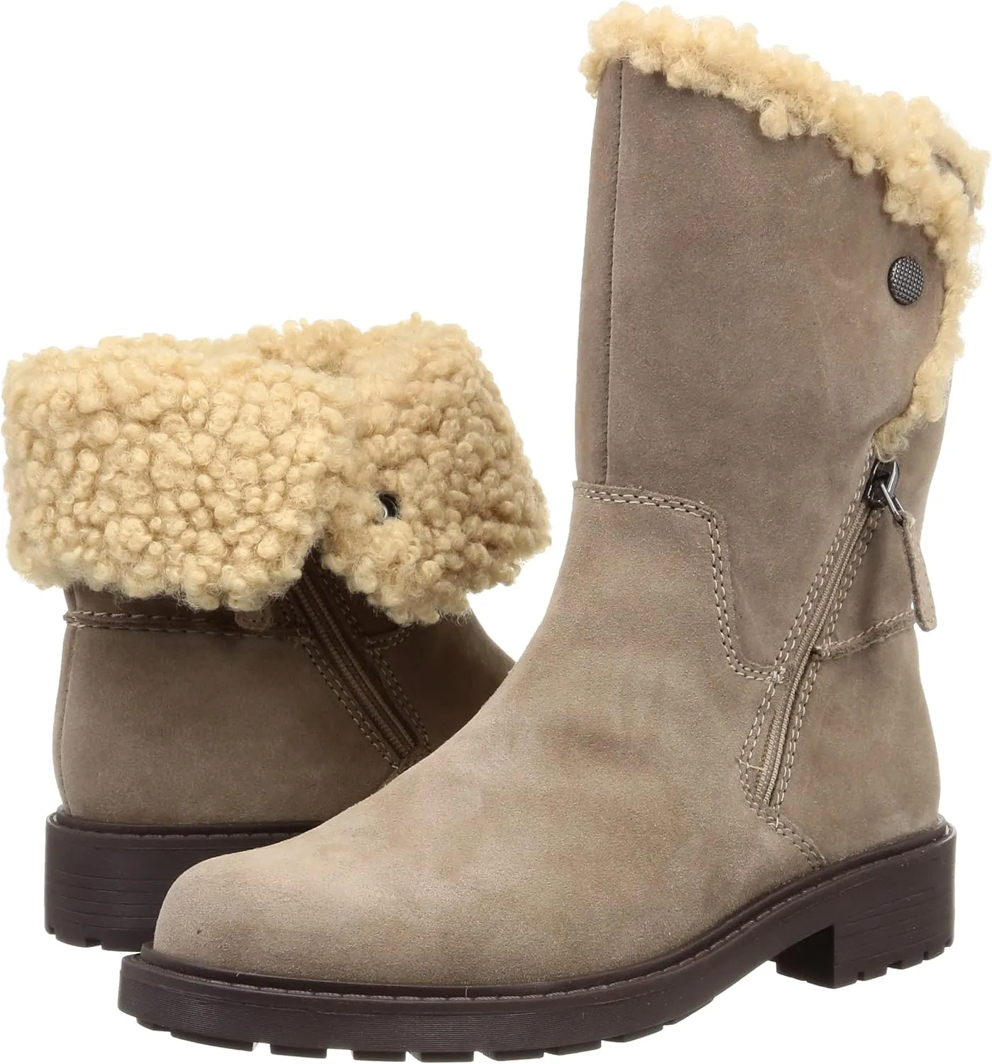 Clarks Women's Opal Zip Mid Calf Boot