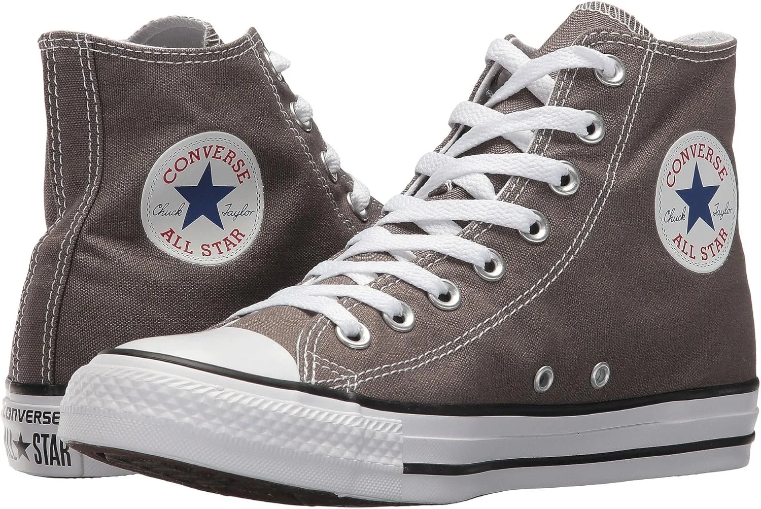 Converse Chuck Taylor All Star High Top Sneaker, Charcoal (White Sole), Size 10