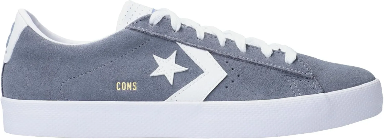 Converse Cons Unisex PL Vulc Pro Suede Ox Lunar Grey/White/White 9.5 Men/Women 11