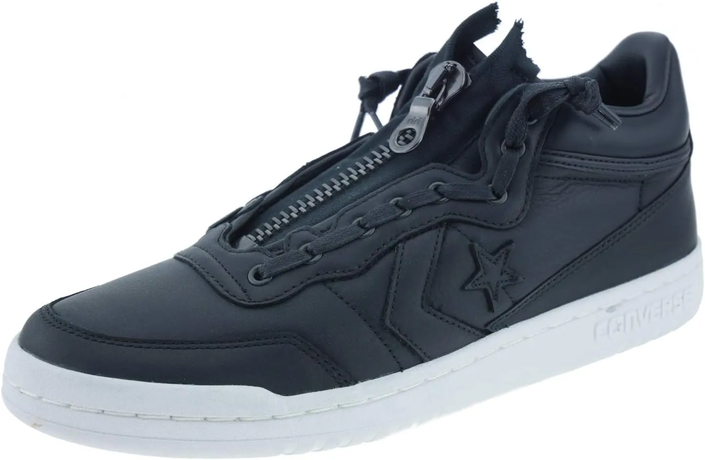 Converse Men's Fastbreak MID Zip Shoe Black/White