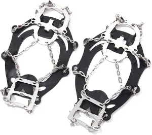 Crampons Ice Cleats Cleats Ice Snow Grips Stainless Ice Cleats 18 Teeth Claws Spikes Cleat