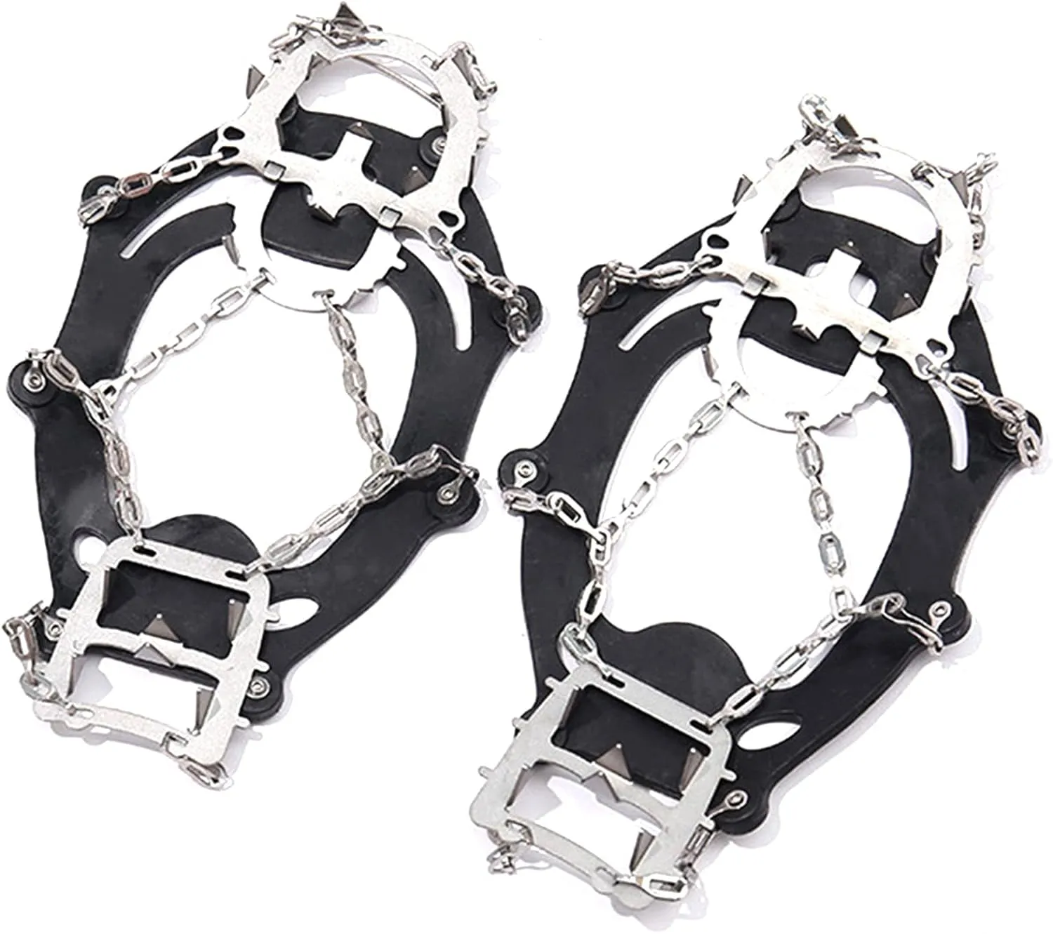 Crampons Ice Cleats Cleats Ice Snow Grips Stainless Ice Cleats 18 Teeth Claws Spikes Cleat