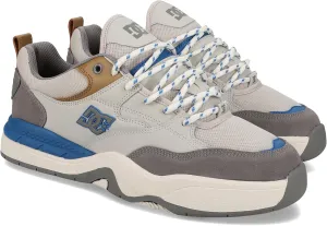 DC Men's Ascend Skate Shoe, Grey/TAN/Blue, 9.5