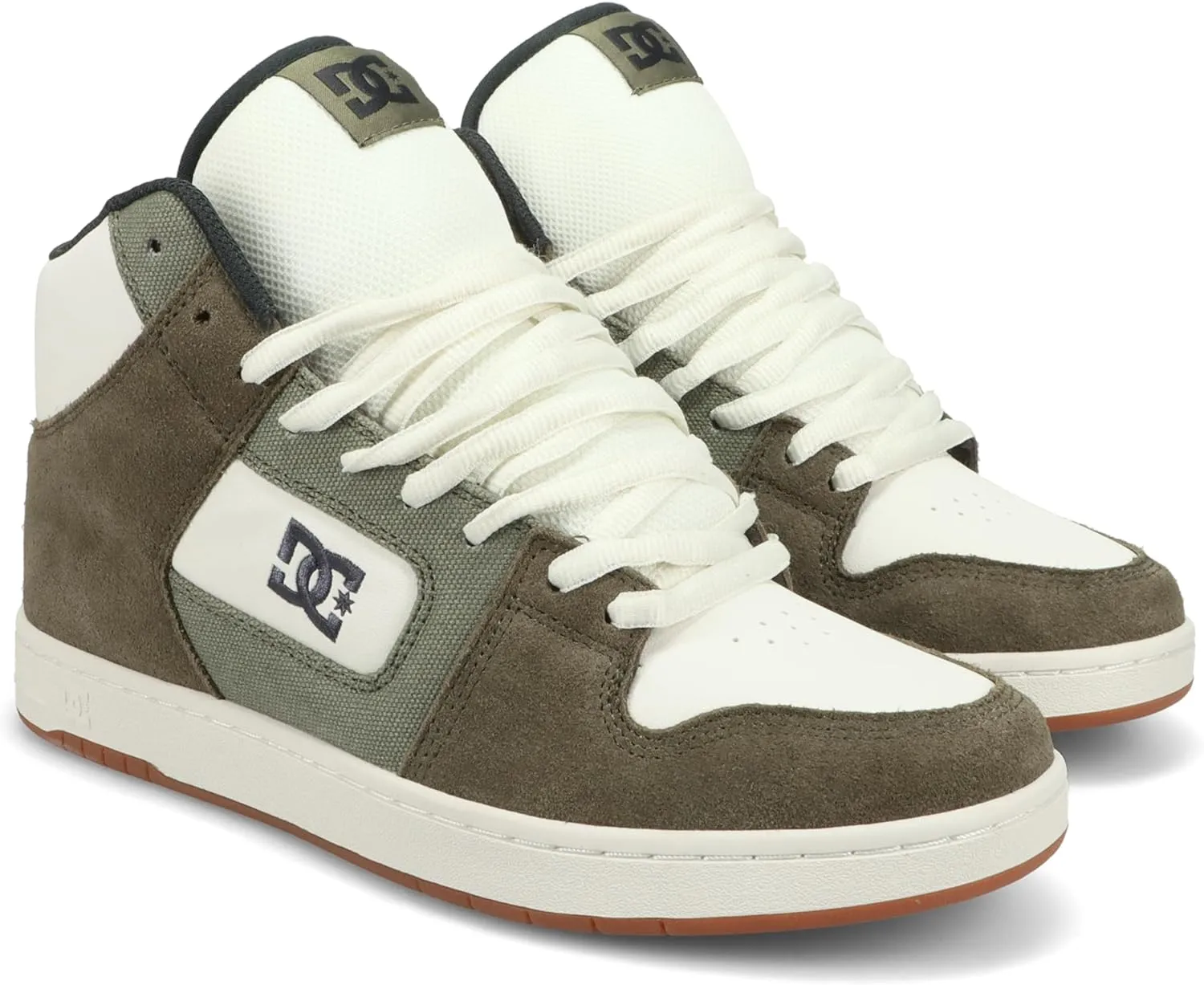 DC Men's Manteca 4 HI Skate Shoe, Olive/Khaki/Gum, 10