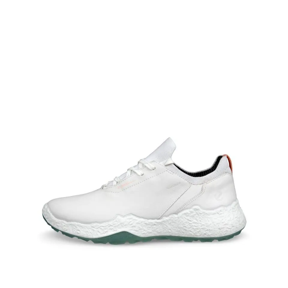 Ecco Golf Biom H5 Hybrid Waterproof Ladies Golf Shoes - White/Sedum Green