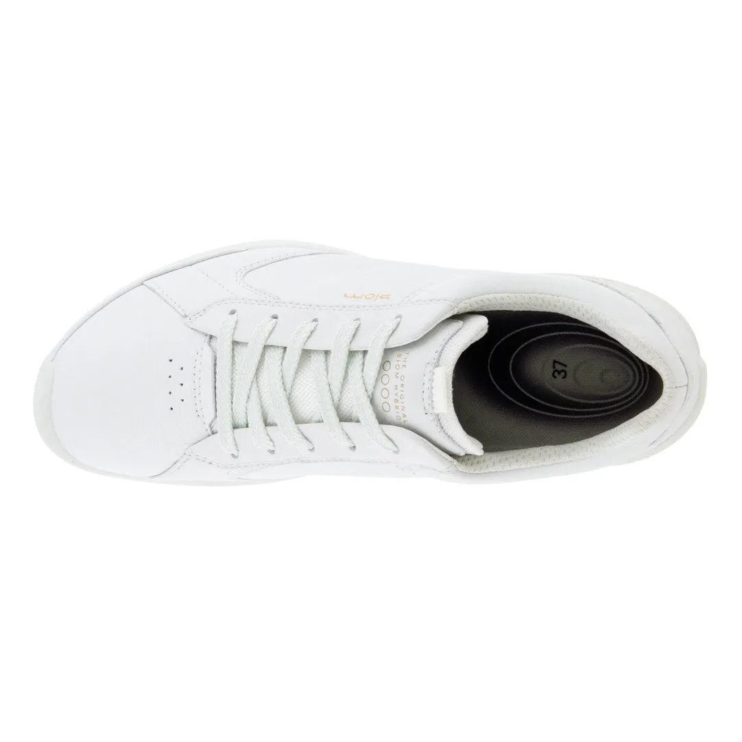 Ecco Golf Biom Hybrid Waterproof Ladies Golf Shoes- White