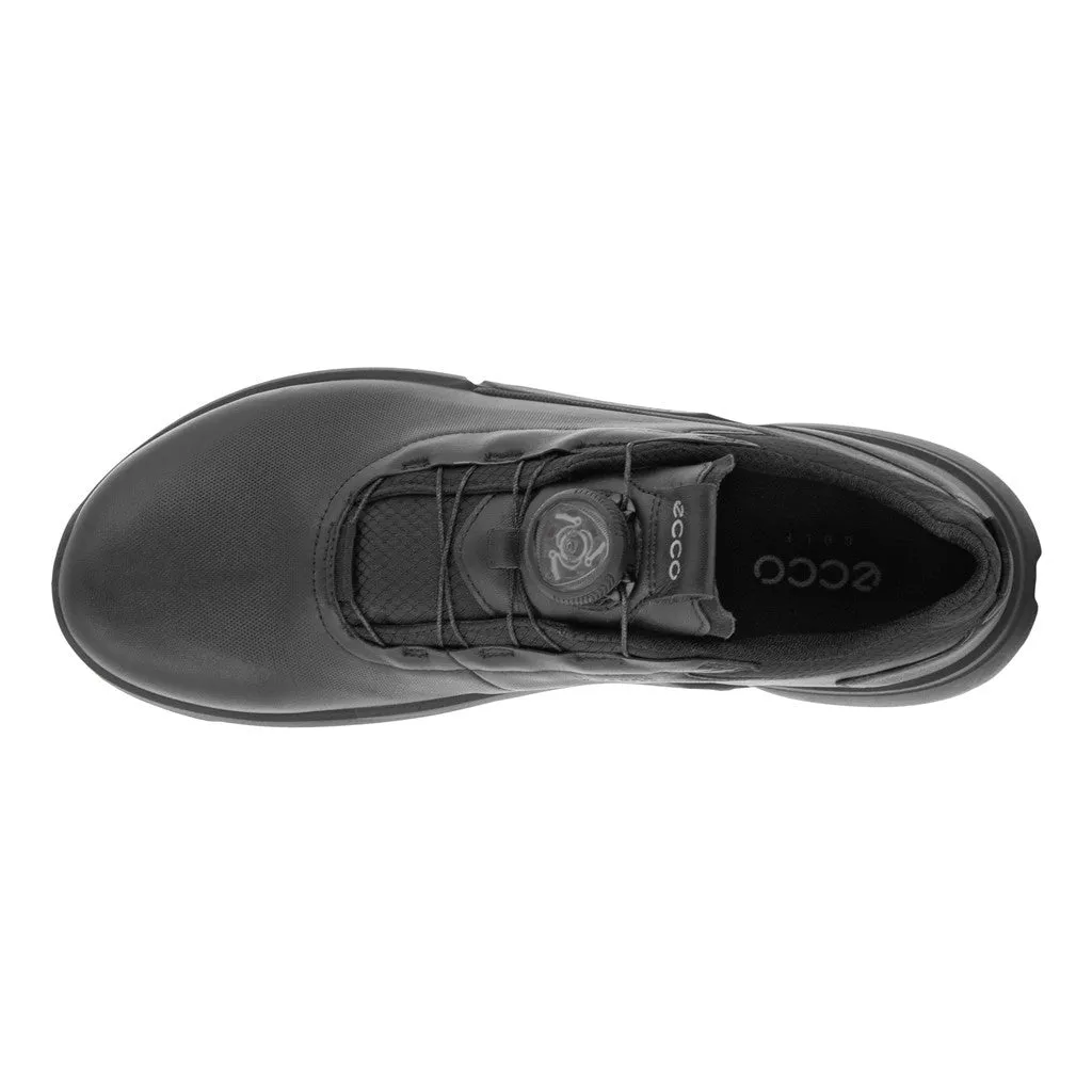 Ecco Golf H4 Boa Waterproof Ladies Golf Shoes - Black/Magnet