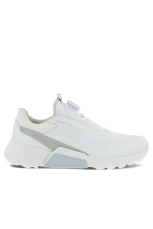 Ecco Golf H4 Boa Waterproof Ladies Golf Shoes- White/Concrete