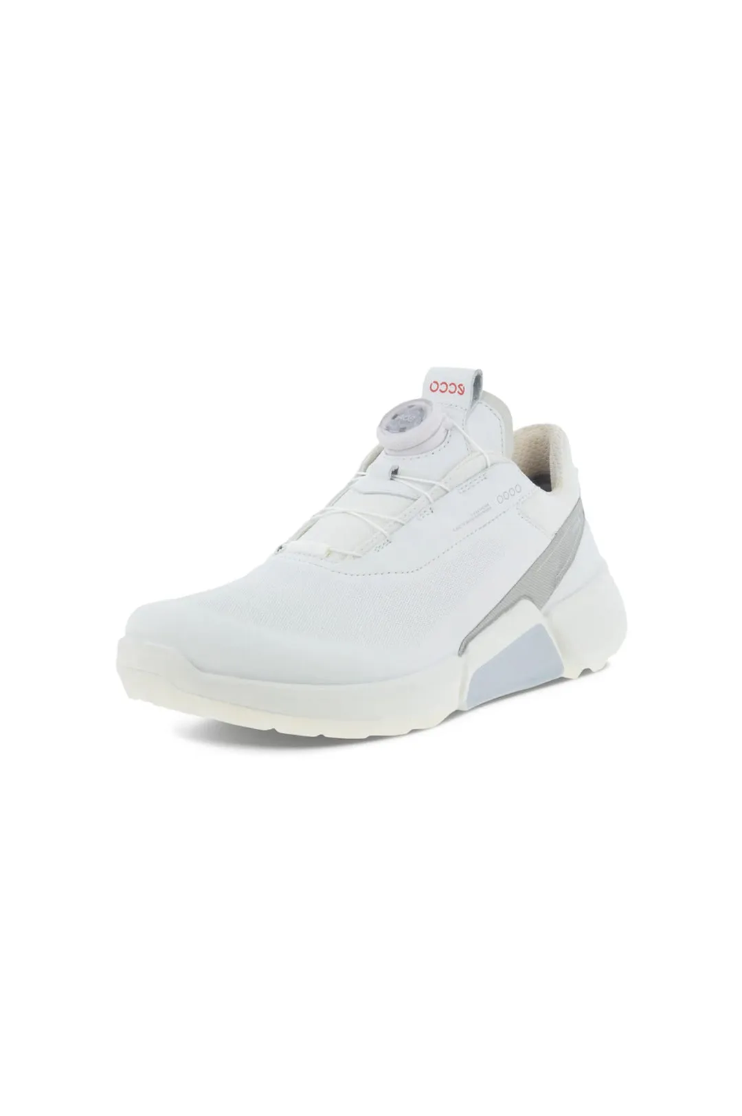 Ecco Golf H4 Boa Waterproof Ladies Golf Shoes- White/Concrete