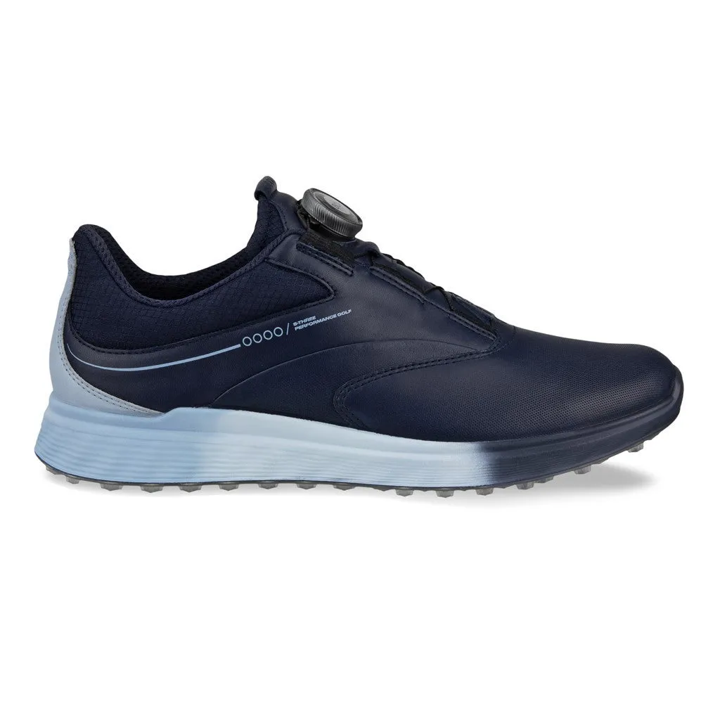 Ecco Golf S-Three BOA Waterproof Ladies Golf Shoes - Night Sky