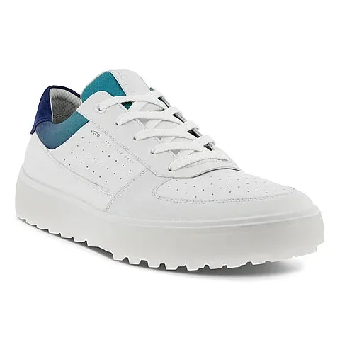 Ecco Golf Tray Golf Shoes (White, Blue Depths & Caribbean)