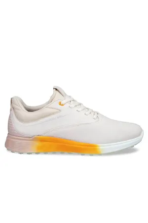 Ecco Ladies Golf S-Three Waterproof Ladies Golf Shoes - Limestone