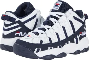 Fila Stackhouse Spaghetti (Little Kid) White Navy Red 13.5 Little Kid M