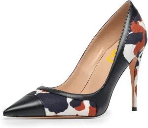 FSJ Women Sexy Leopard Printed Dress Shoes Pointy Toe High Heels Stilettos Pumps Shoe Size 4-15 US