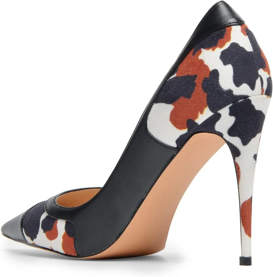 FSJ Women Sexy Leopard Printed Dress Shoes Pointy Toe High Heels Stilettos Pumps Shoe Size 4-15 US