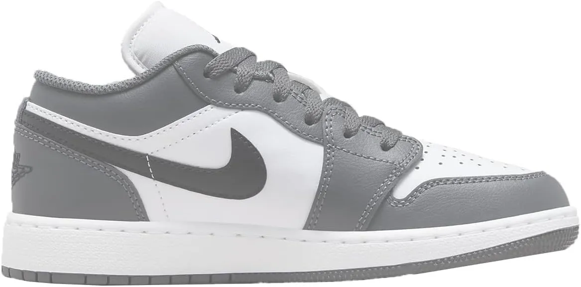Jordan Big Kid's 1 Low White/Black-Iron Grey (553560 152) - 4.5