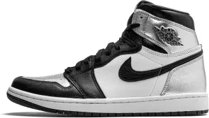 Jordan Womens Air 1 Retro High OG WM CD0461 001 Silver Toe - Size 11.5W