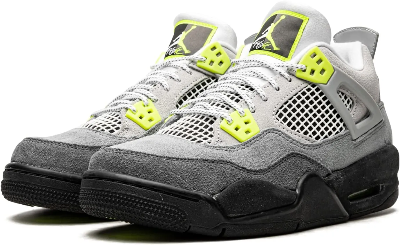Jordan Youth Air Jordan 4 Retro GS CT5343 007 Neon - Size