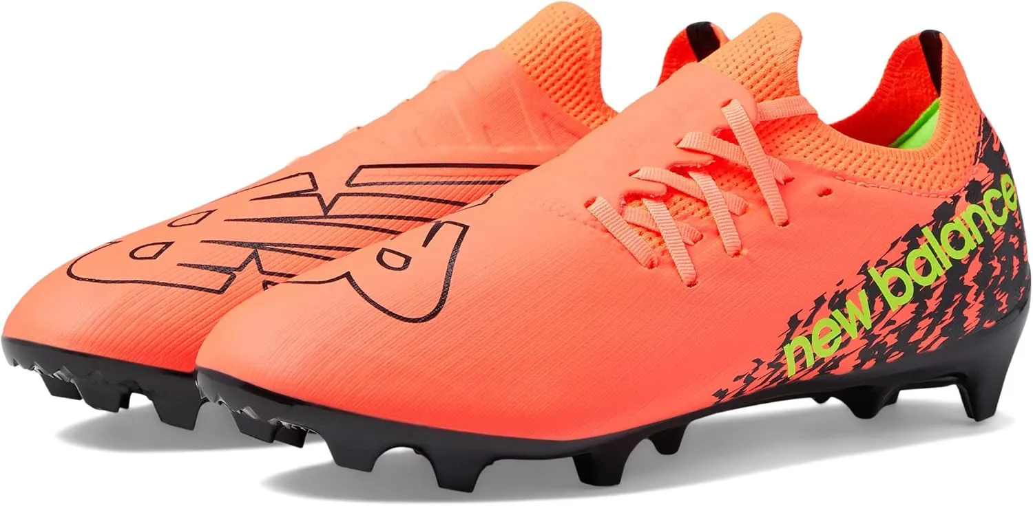 New Balance Unisex Furon V7 Destroy FG Soccer Shoe, Neon Dragonfly/Black/Coloro Green, 9.5 US Men