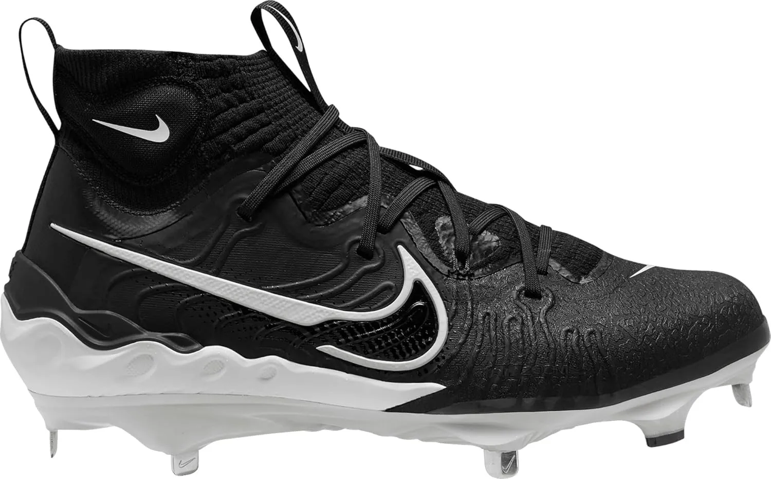 Nike Alpha Huarache NXT DJ6517-001 Black-White Men's Metal Baseball Cleats 11 US