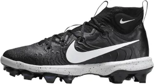 Nike Alpha Huarache NXT MCS Men's Baseball Cleats (DJ6519-002, Black/Dark Smoke Grey/White) Size 14