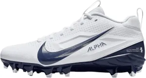 Nike Alpha Menace 4 Varsity Football Cleats (FN0027-104, White/Midnight Navy/Photon Dust/Midnight Navy)