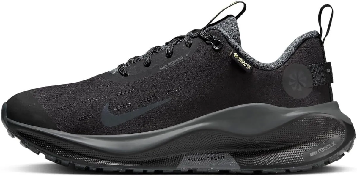 Nike InfinityRN 4 Gore-TEX Women's Waterproof Road Running Shoes (FB2197-002, Black/Volt/Anthracite)