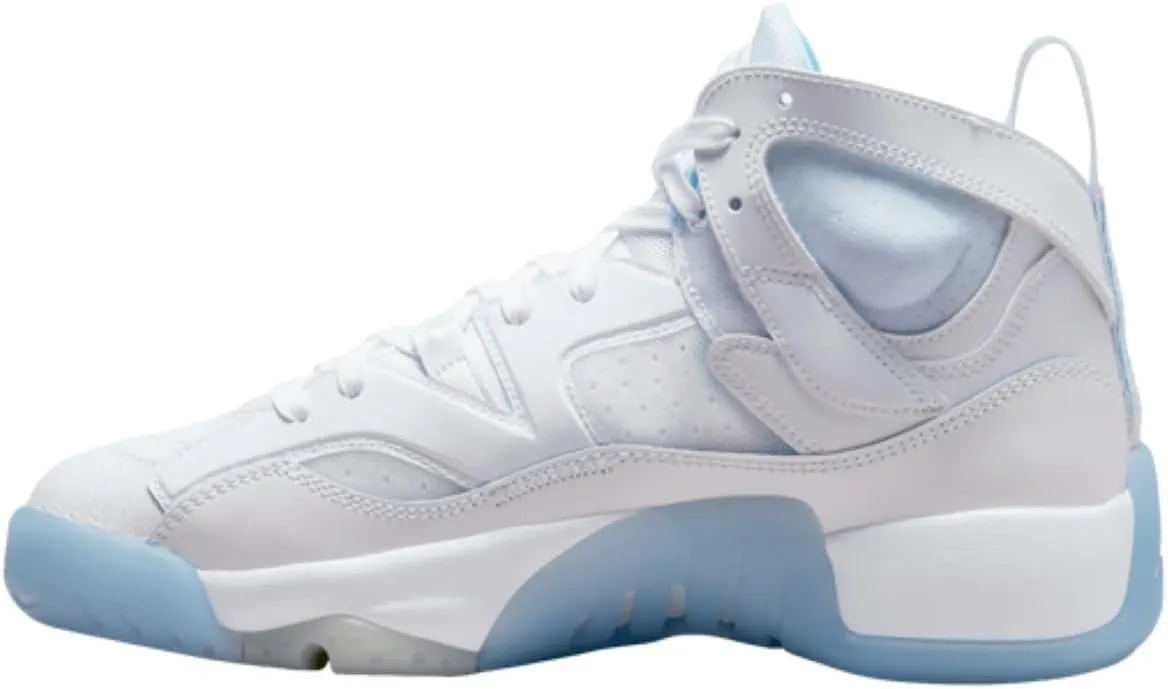 Nike Jordan Women's Jumpman Two Trey Basketball Shoe, White/Ice Blue, 10 M US