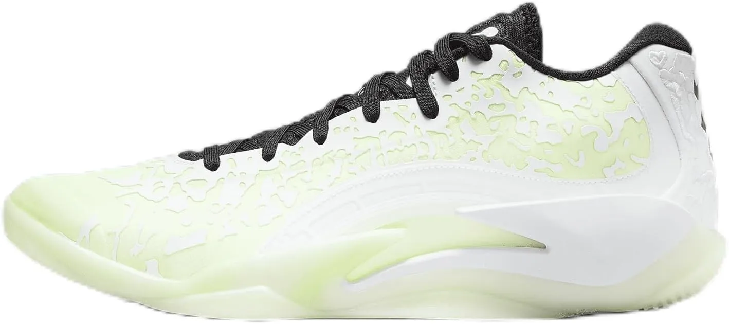 NIKE Jordan Zion 3 Men's Shoes (DR0675-110, White/Black/Barely Volt/White) Size 11.5