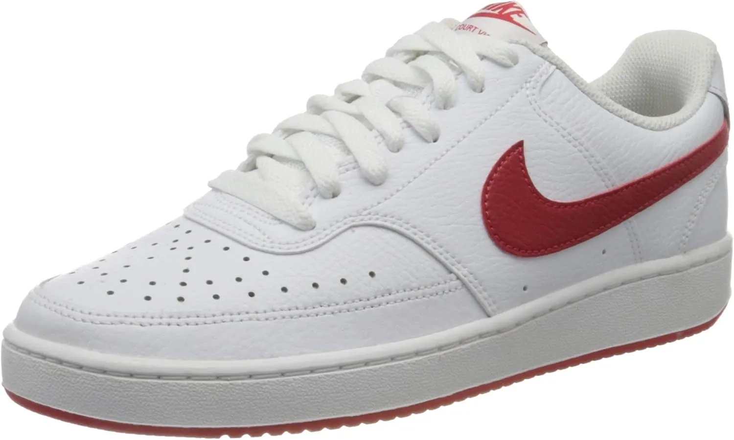 NIKE Men's Basketball Shoe, White University Red, 11.5