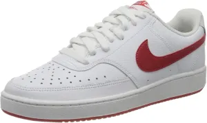 NIKE Men's Basketball Shoe, White University Red, 11.5