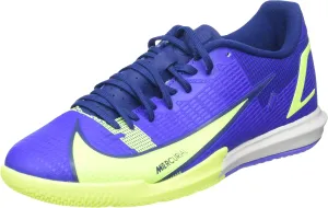 Nike Mens Vapor 14 Academy Indoor/Court Soccer Shoe Blue/Volt Size 11.5