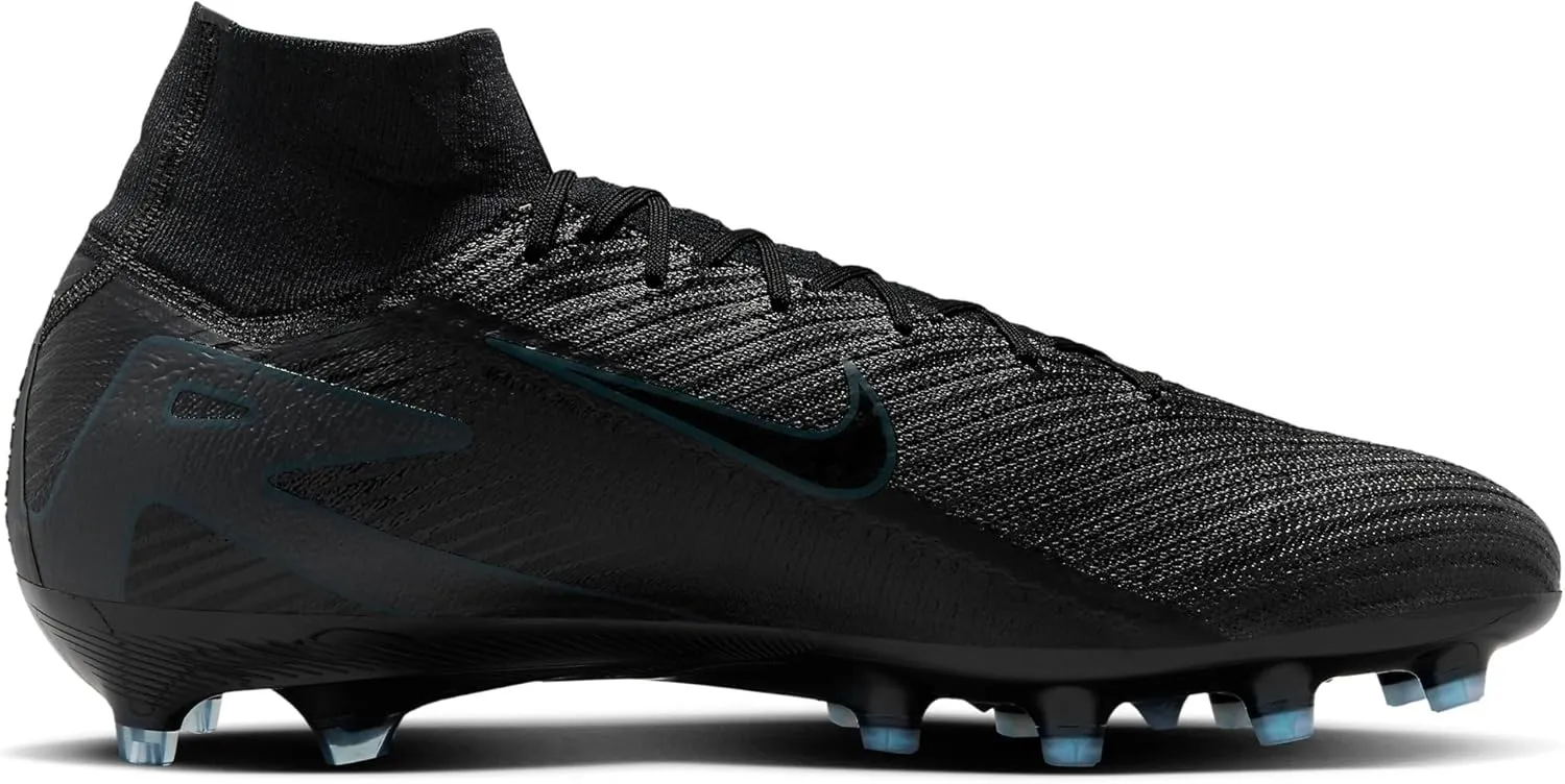 Nike Mercurial Superfly 10 Elite AG-Pro High-Top Soccer Cleats (FQ8339-002, Black/Deep Jungle/Black)