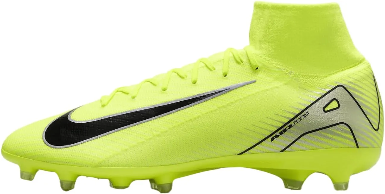 Nike Mercurial Superfly 10 Pro AG-Pro High-Top Soccer Cleats (HQ3161-700, Volt/Black)