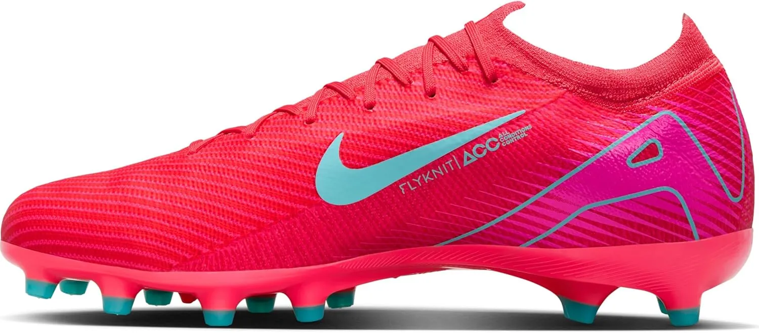 Nike Mercurial Vapor 16 Pro AG-Pro Low-Top Soccer Cleats (FQ8684-800, Ember Glow/Aurora Green)