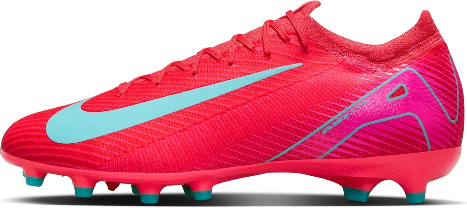 Nike Mercurial Vapor 16 Pro AG-Pro Low-Top Soccer Cleats (FQ8684-800, Ember Glow/Aurora Green)